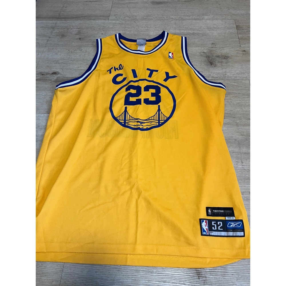 Reebok Golden State Warriors Jason Richardson The City Jersey Yellow Sz 52